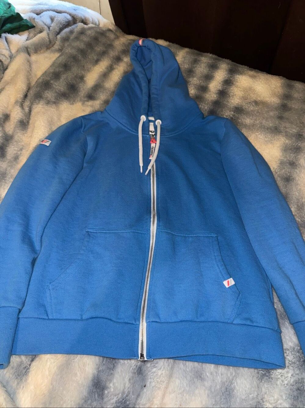 Superdry full zip up hoodie size 10
